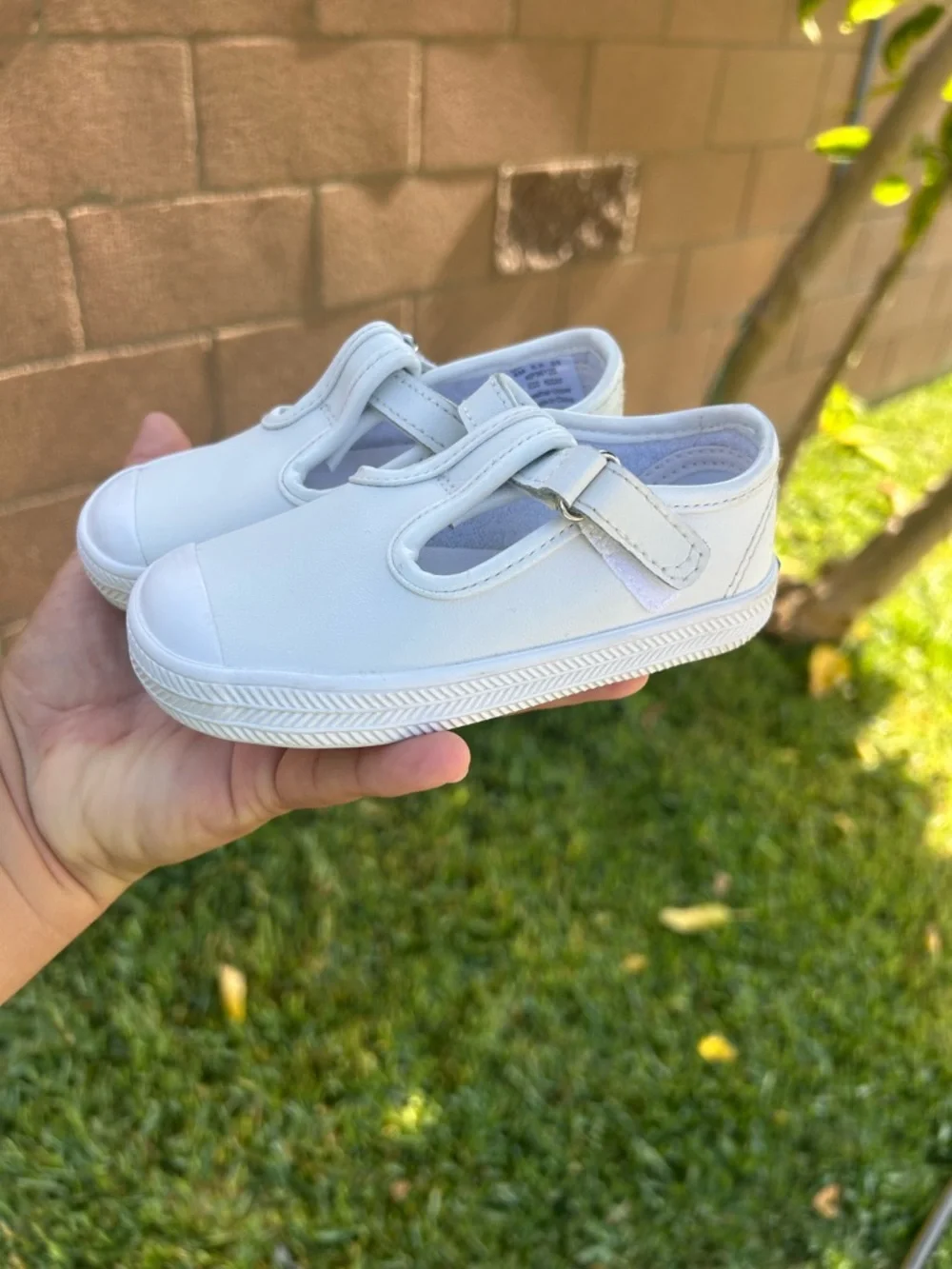 Keds White Kids Mary Jane Walker Sneakers